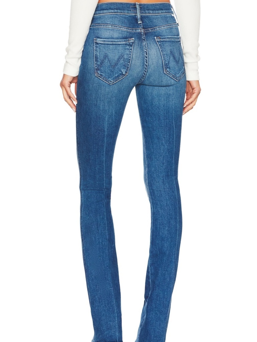 MOTHER Double Insider Skinny Jeans - Blue Denim - Picture 3 of 4